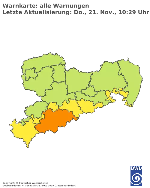 Aktuelle Wetterwarnungen für  Hannover